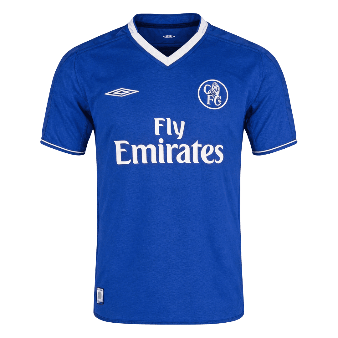 Men Retro Fan Version Chelsea Home Soccer Jersey 2003/05 Blue