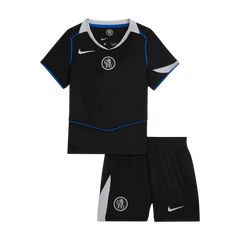 Kid's Chelsea Third Soccer Jersey Kit(Jersey+Shorts) 25/26 Black