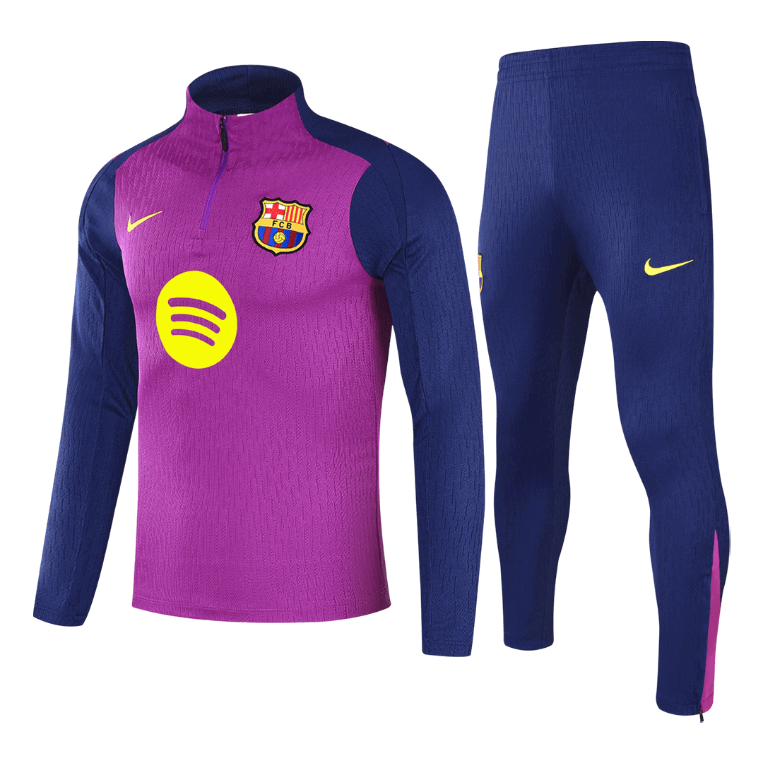 Barcelona Zipper Sweatshirt Kit(Top+Pants) 25/26 Purple