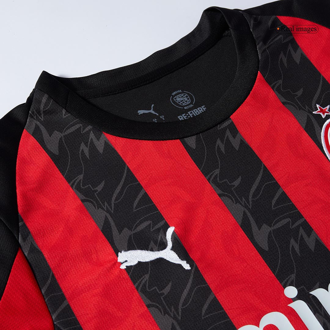Maillot domicile AC Milan 2025/26 rouge et noir