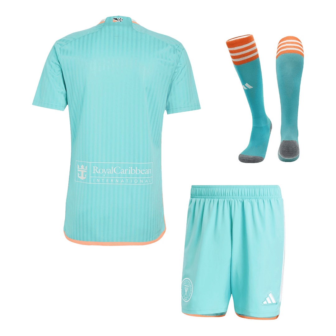 Inter Miami CF Drittes Auswärts-Fußballtrikot-Set 2024 (Trikot + Shorts + Socken)