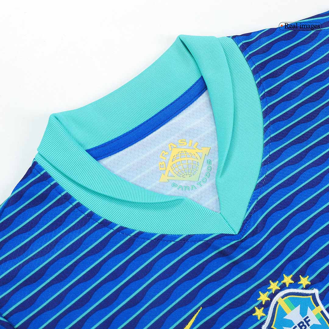 Maillot extérieur Brésil Copa America 2024 pour enfant (maillot, short, chaussettes)
