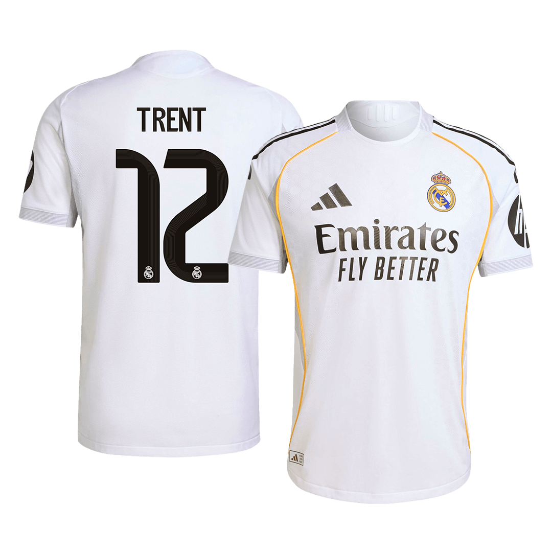 TRENT #12 Authentic Real Madrid Home Soccer Jersey 2025/26 White