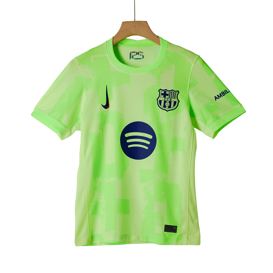 Barcelona Third Away Soccer Jersey Kit 2024/25 (Jersey+Shorts+Socks) - (Spotify Logo Without Text)