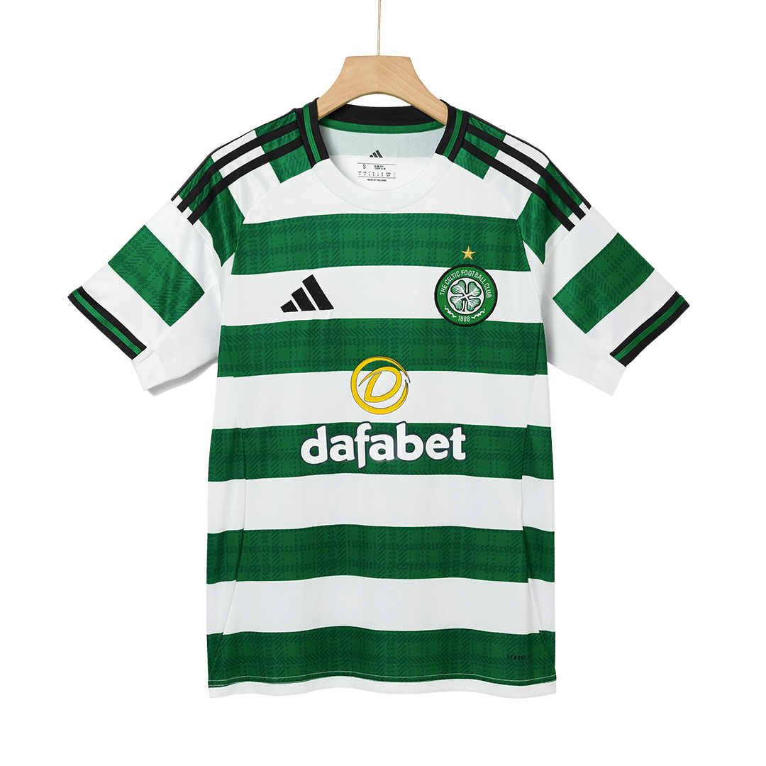 Maillot de football domicile du Celtic 2025/26 vert et blanc