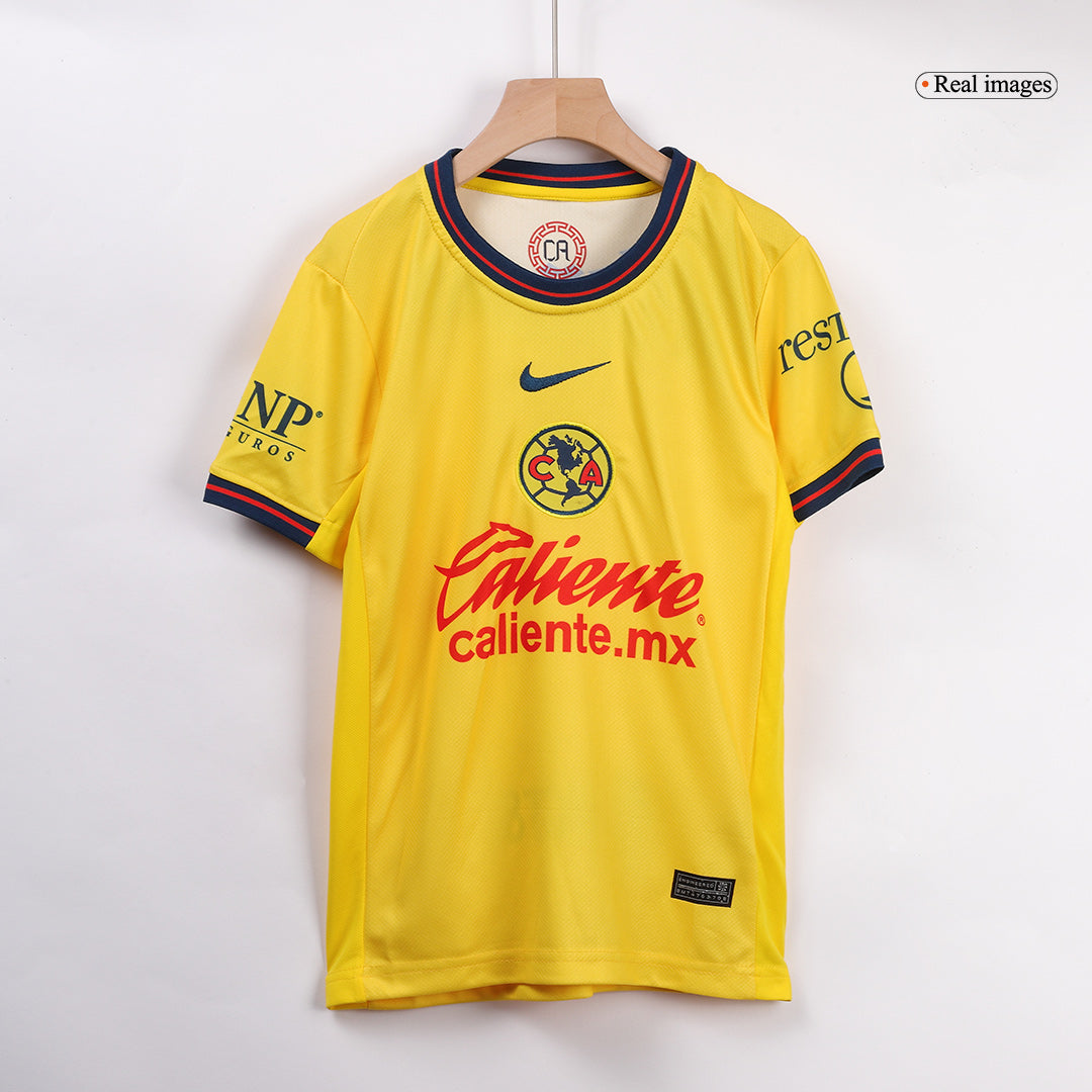 Club America Heim-Fußballtrikot-Set 2024/25 für Kinder (Trikot + Shorts)