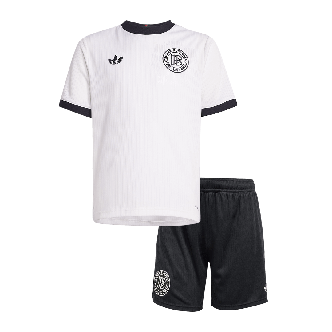 Deutschland Fußballtrikot-Set 2025 für Kinder (Trikot + Shorts) – 125. Jubiläum