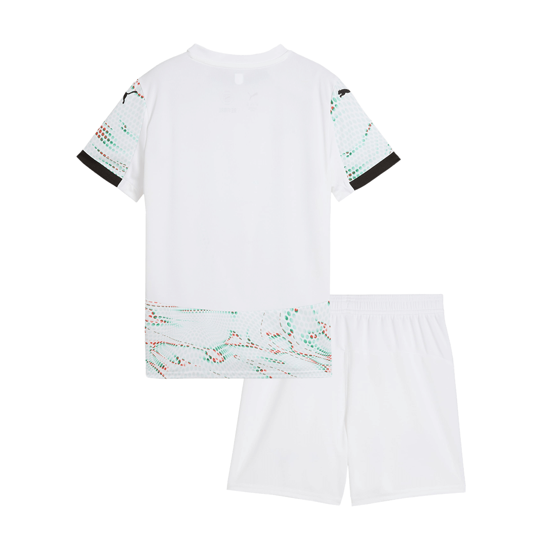 Portugal Auswärts-Fußballtrikot-Set 2025 für Kinder (Trikot + Shorts)