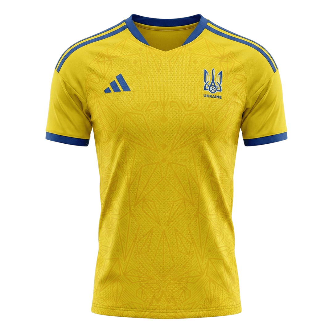 Player Version Ukraine Home Soccer Jersey World Cup 2026 Yellow