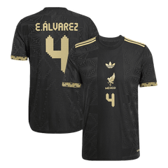 Mexico E.ÁLVAREZ #4 Third Away Soccer Jersey Authentic 2025 -Gold Cup