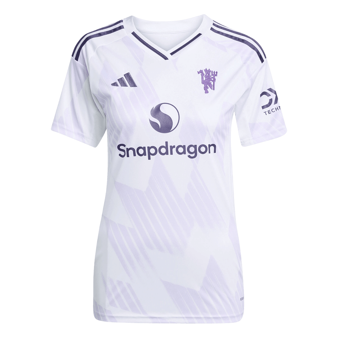 Women's Manchester United Away Soccer Jersey 25/26 White