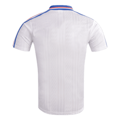 Men Retro Fan Version 1994 France Away Soccer Jersey White