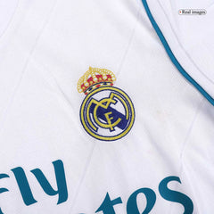 Maillot rétro blanc domicile Real Madrid 17/18 (version joueur) 