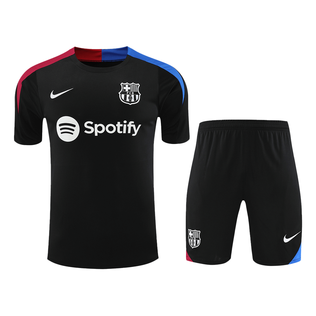 Barcelona Pre-Match Training Soccer Jersey Kit 2024/25 (Jersey+Shorts)