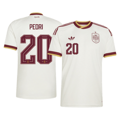 PEDRI #20 Spain Away Soccer Jersey World Cup 2026 White