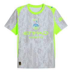Manchester City Third Away Soccer Jersey 25/26 Gray