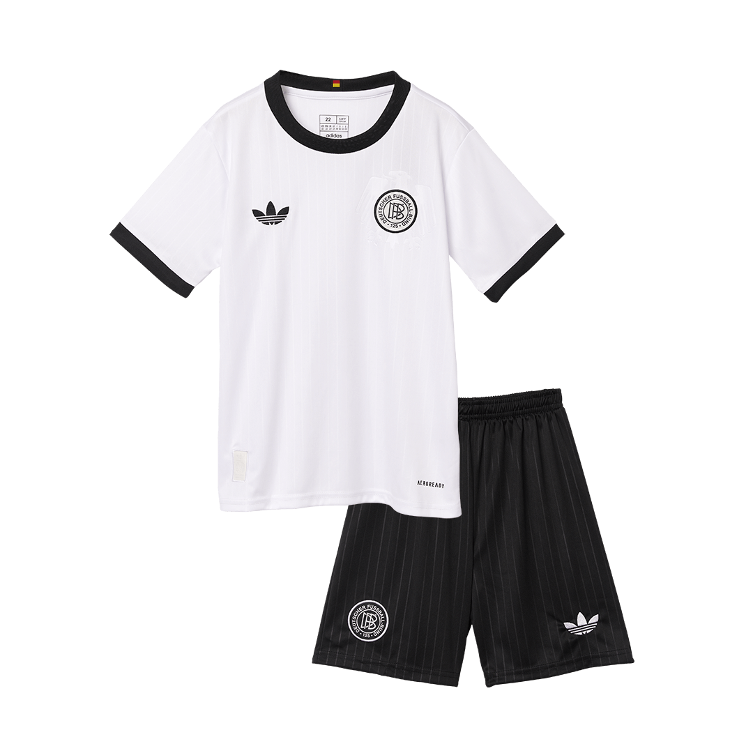 Deutschland Fußballtrikot-Set 2025 für Kinder (Trikot + Shorts) – 125. Jubiläum