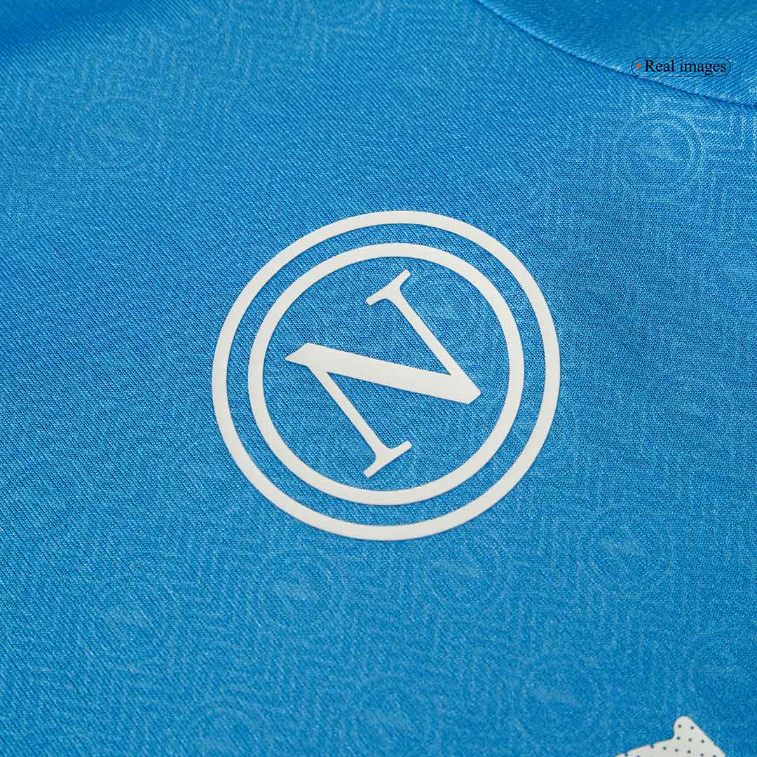 Napoli Heim-Fußballtrikot-Set 2024/25 für Kinder (Trikot + Shorts)