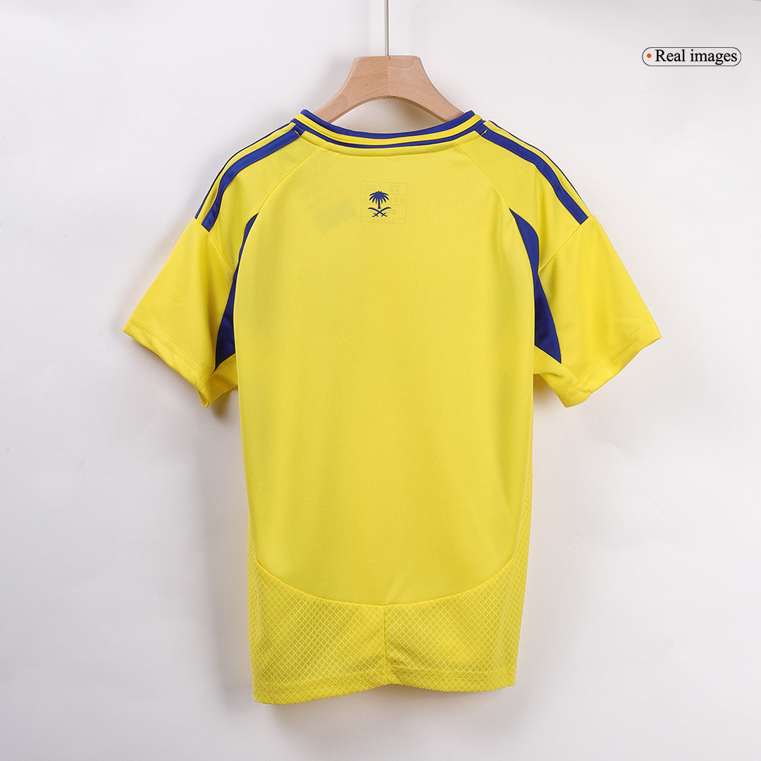 Al Nassr RONALDO #7 Home Soccer Jersey Kit 2024/25 Kids(Jersey+Shorts) - ACL