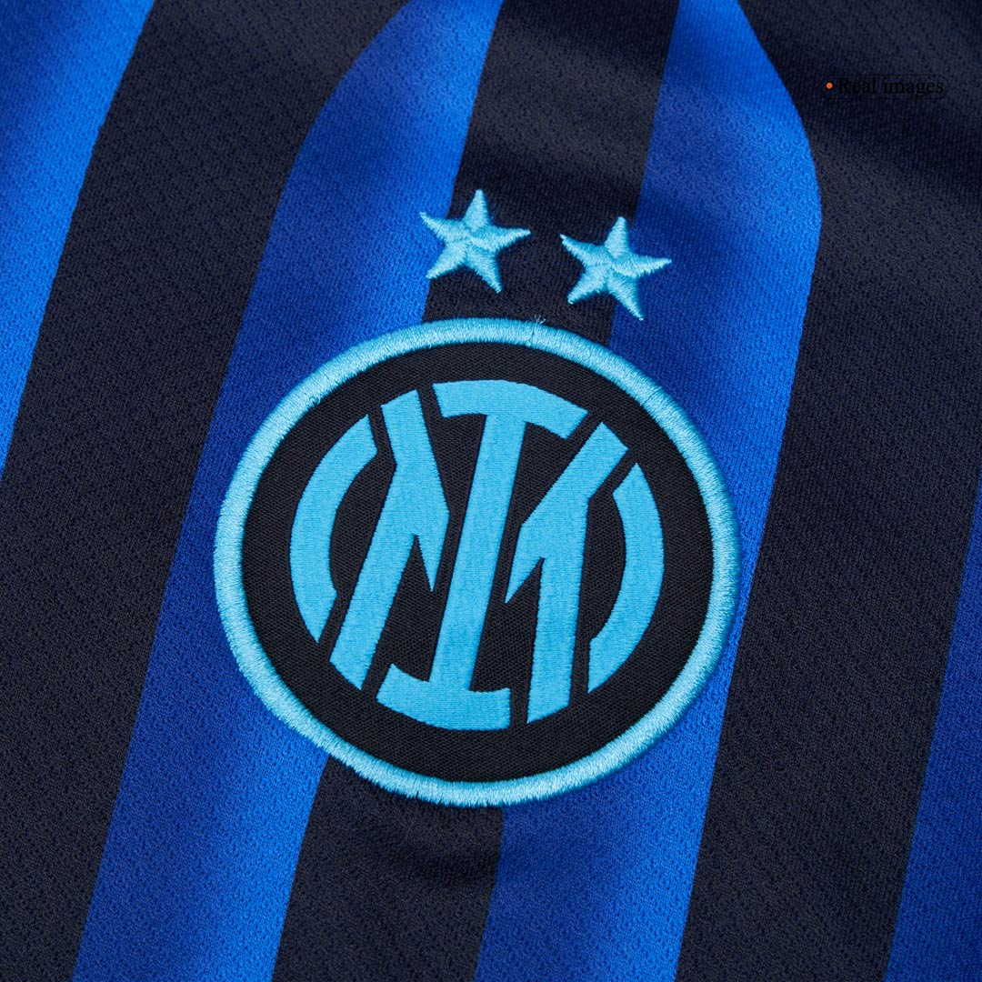 DUMFRIES #2 Inter Milan Home Soccer Jersey 2025/26 Blue&Black