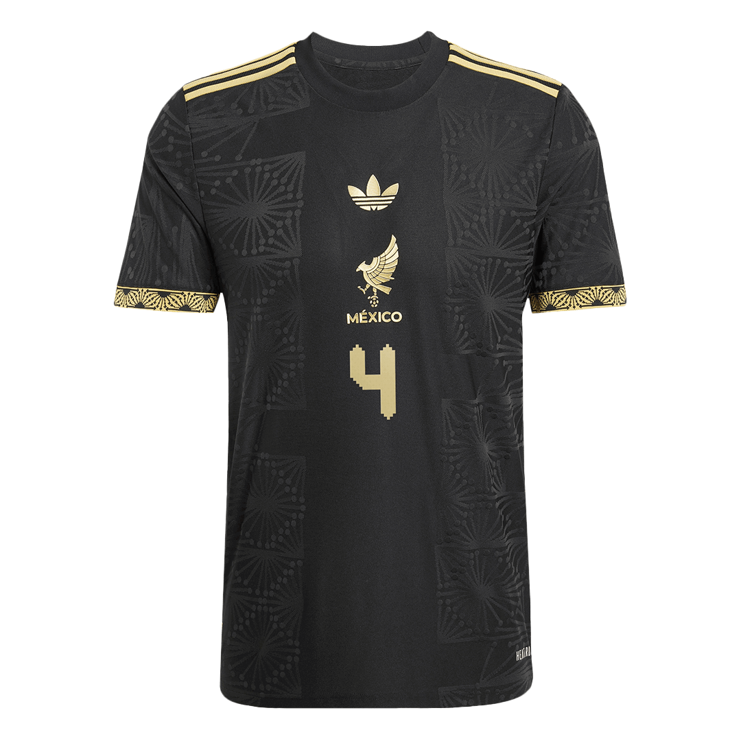 Mexico E.ÁLVAREZ #4 Third Away Soccer Jersey Authentic 2025 -Gold Cup