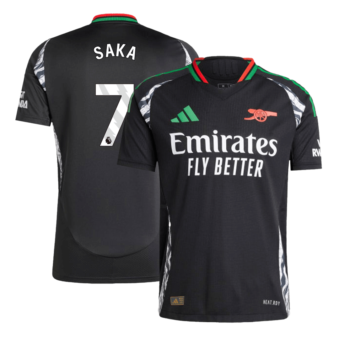 Arsenal SAKA #7 Away Soccer Jersey Authentic 2024/25