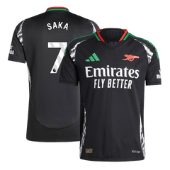 Arsenal SAKA #7 Away Soccer Jersey Authentic 2024/25