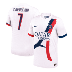 PSG KVARATSKHELIA #7 Away Soccer Jersey Authentic 2024/25 - UCL Edition