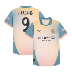 Maillot de football extérieur Manchester City HAALAND #9, 4e édition, authentique, 2024/25 - Definitely City (édition UCL)
