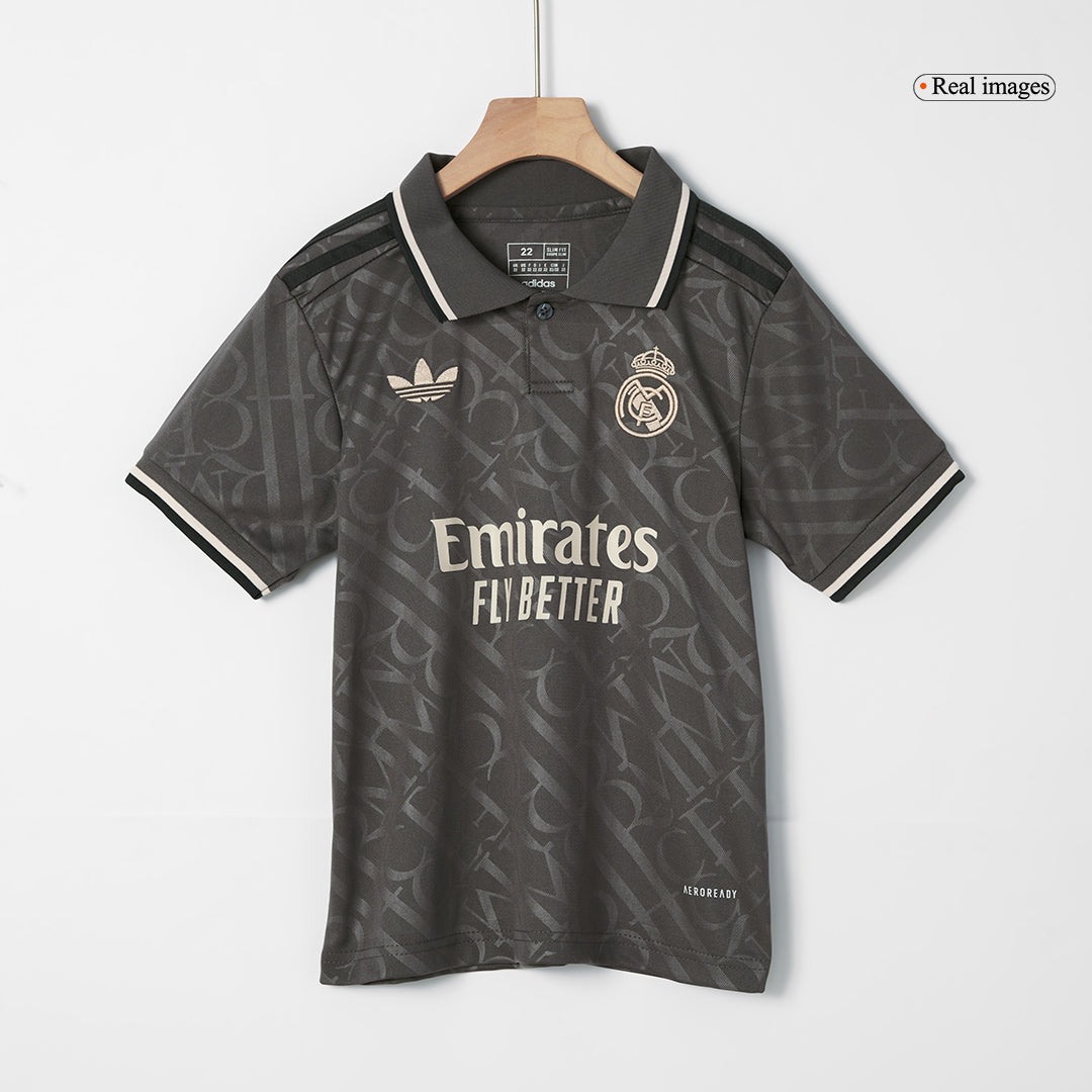 Maillot de football extérieur Real Madrid 2024/25 pour enfant (maillot + short)
