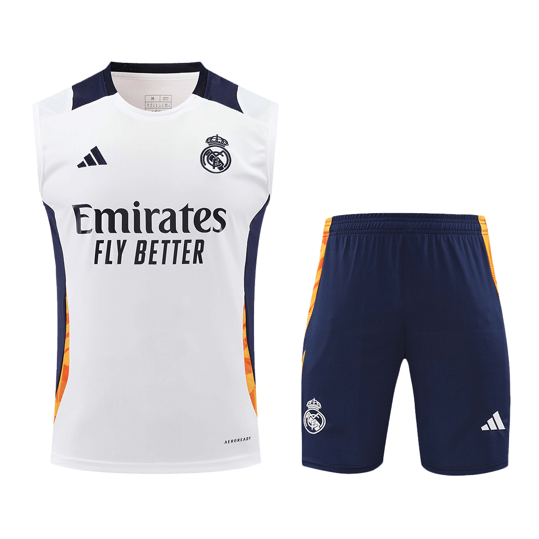 Real Madrid Pre-Match Fußballtrikot-Set 2024/25 (Trikot + Shorts)