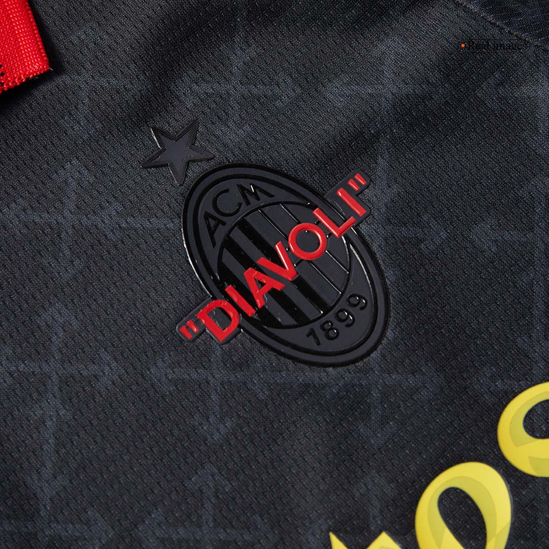 AC Mailand Viertes Auswärts-Fußballtrikot (Trikot + Shorts) 2024/25 Grün &amp; Schwarz für Kinder