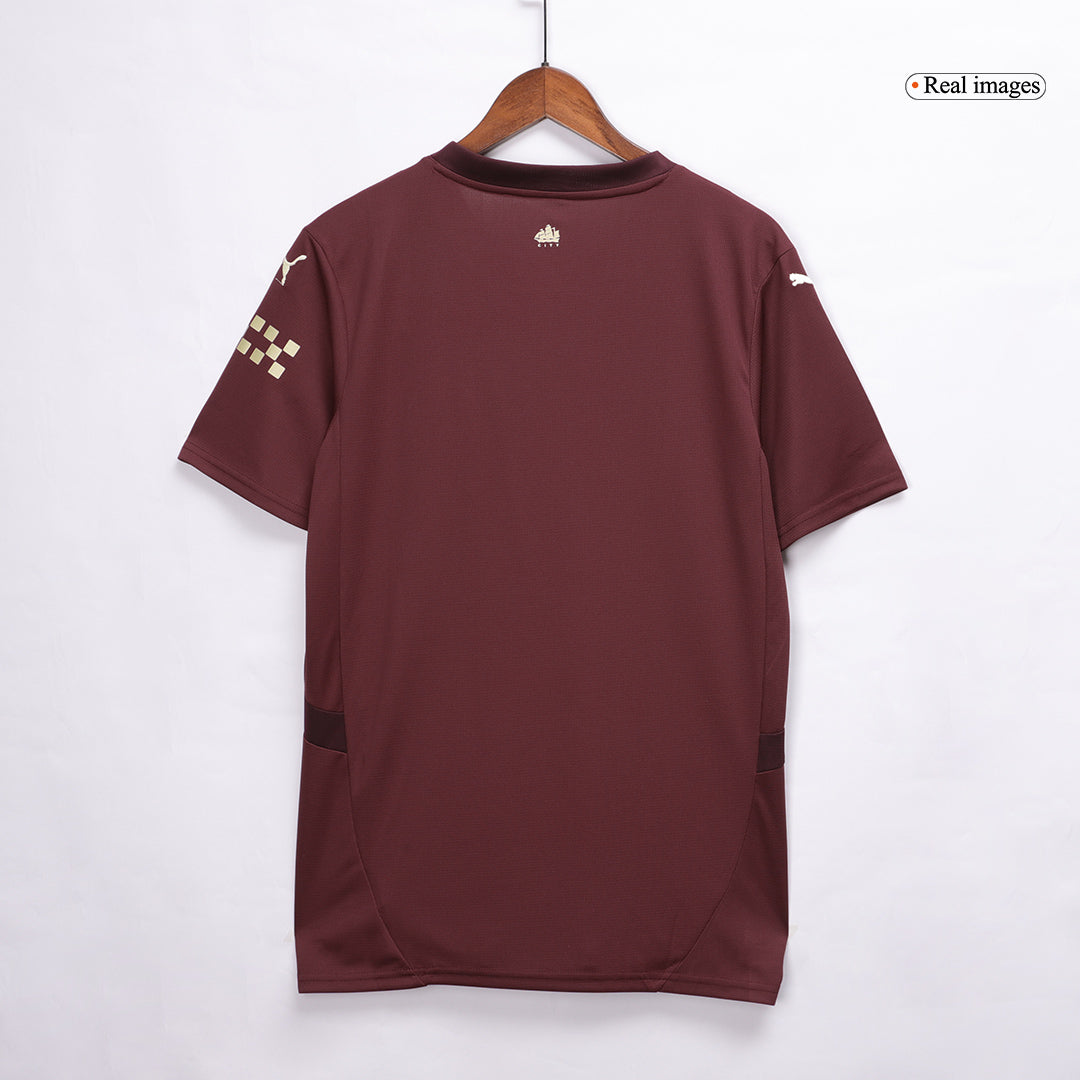 Maillot de football extérieur Manchester City DE BRUYNE #17 troisième édition 2024/25