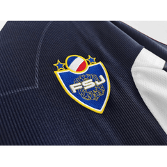 Men Retro Fan Version Yugoslavia Home Soccer Jersey World Cup 1998 Navy