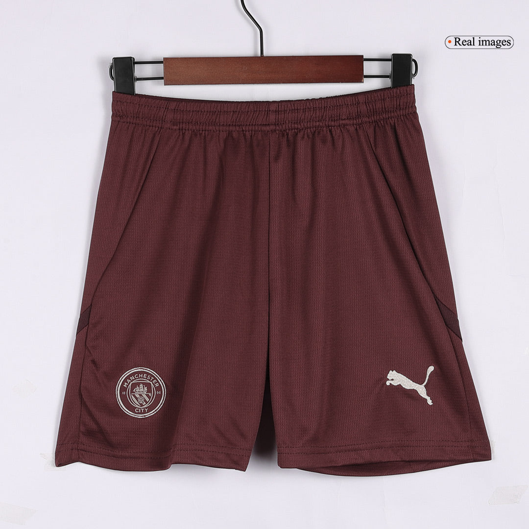 Maillot extérieur Manchester City Third 2024/25 pour enfant (maillot + short)