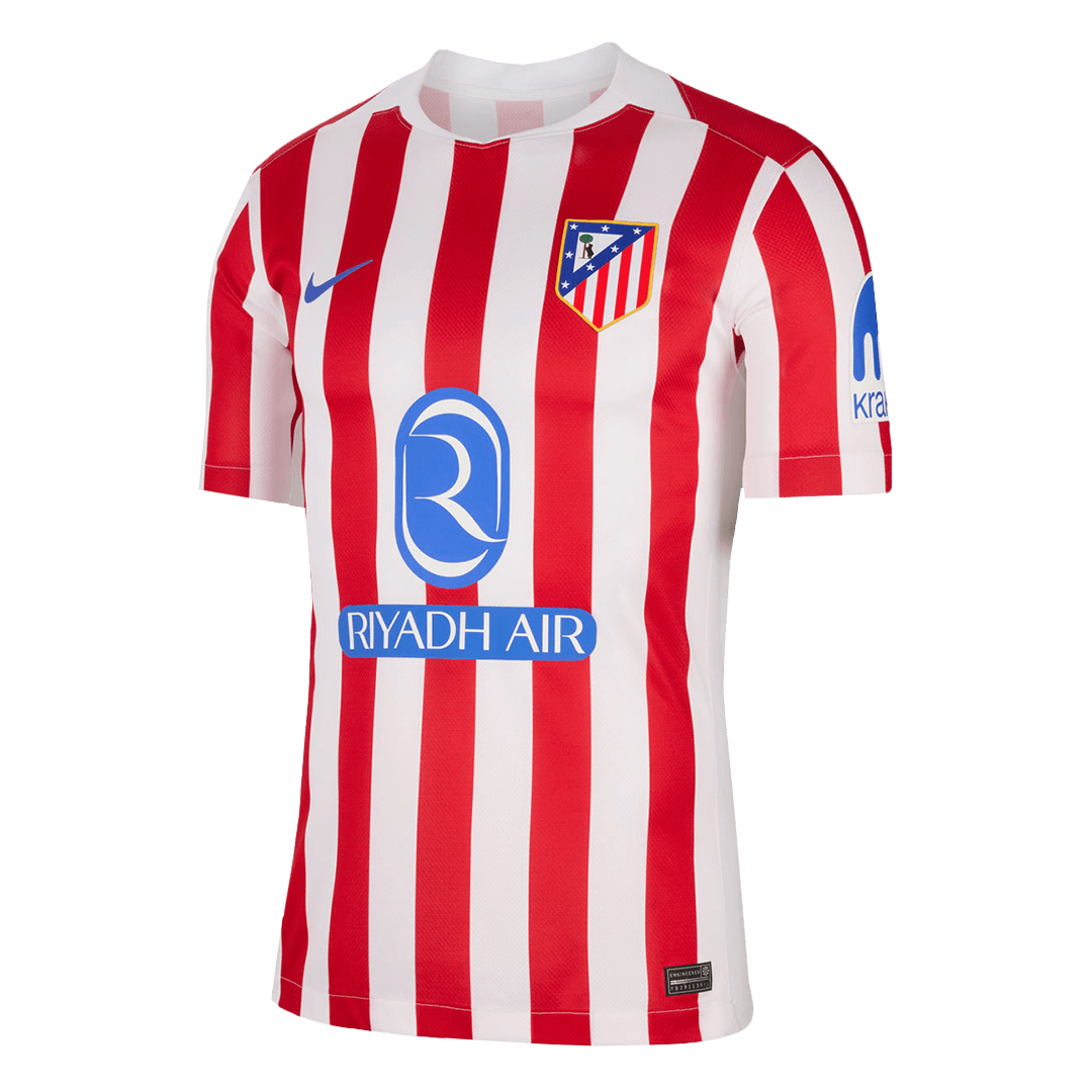 GRIEZMANN #7 Atletico Madrid Home Soccer Jersey 2025/26 Red&White