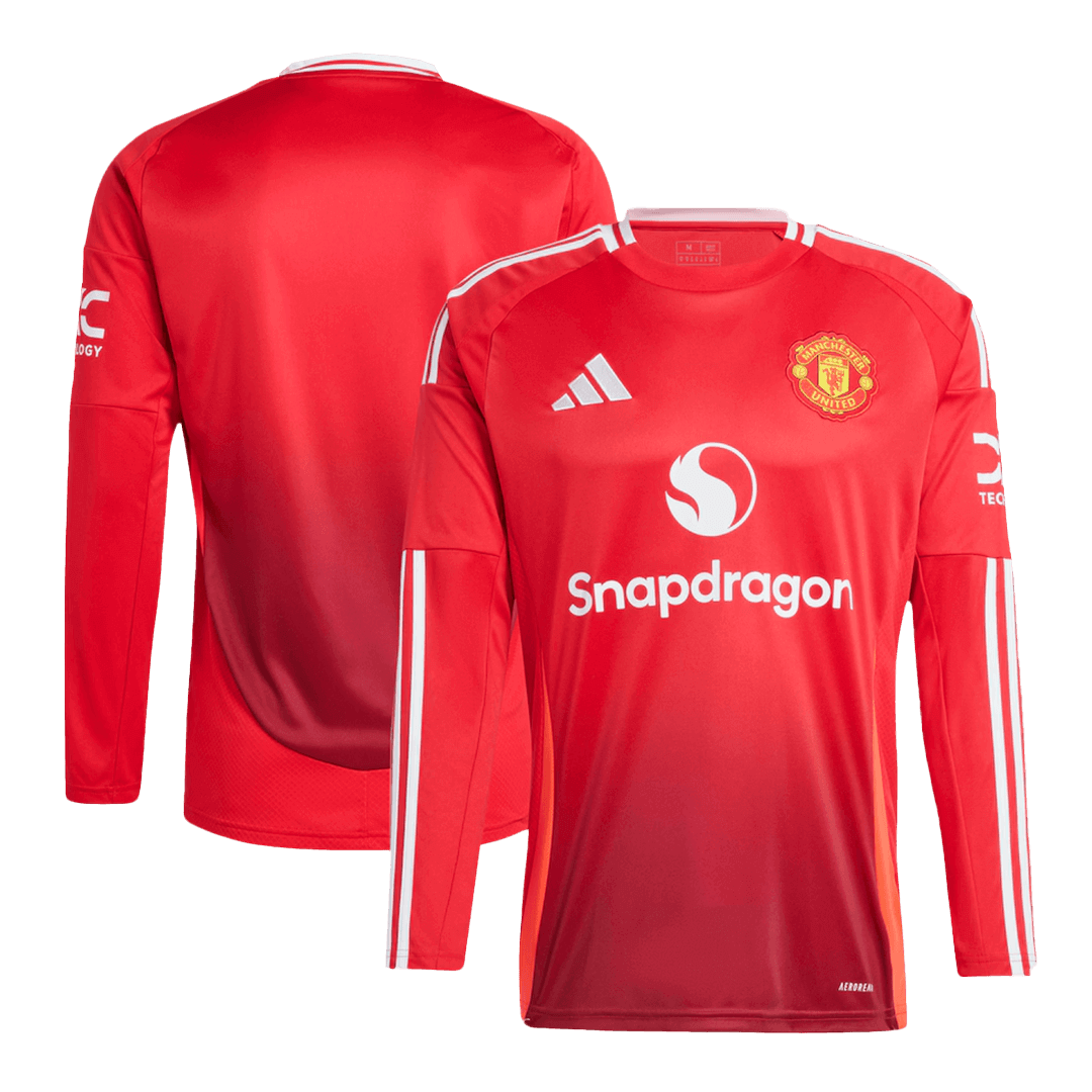 Maillot domicile manches longues Manchester United 2024/25