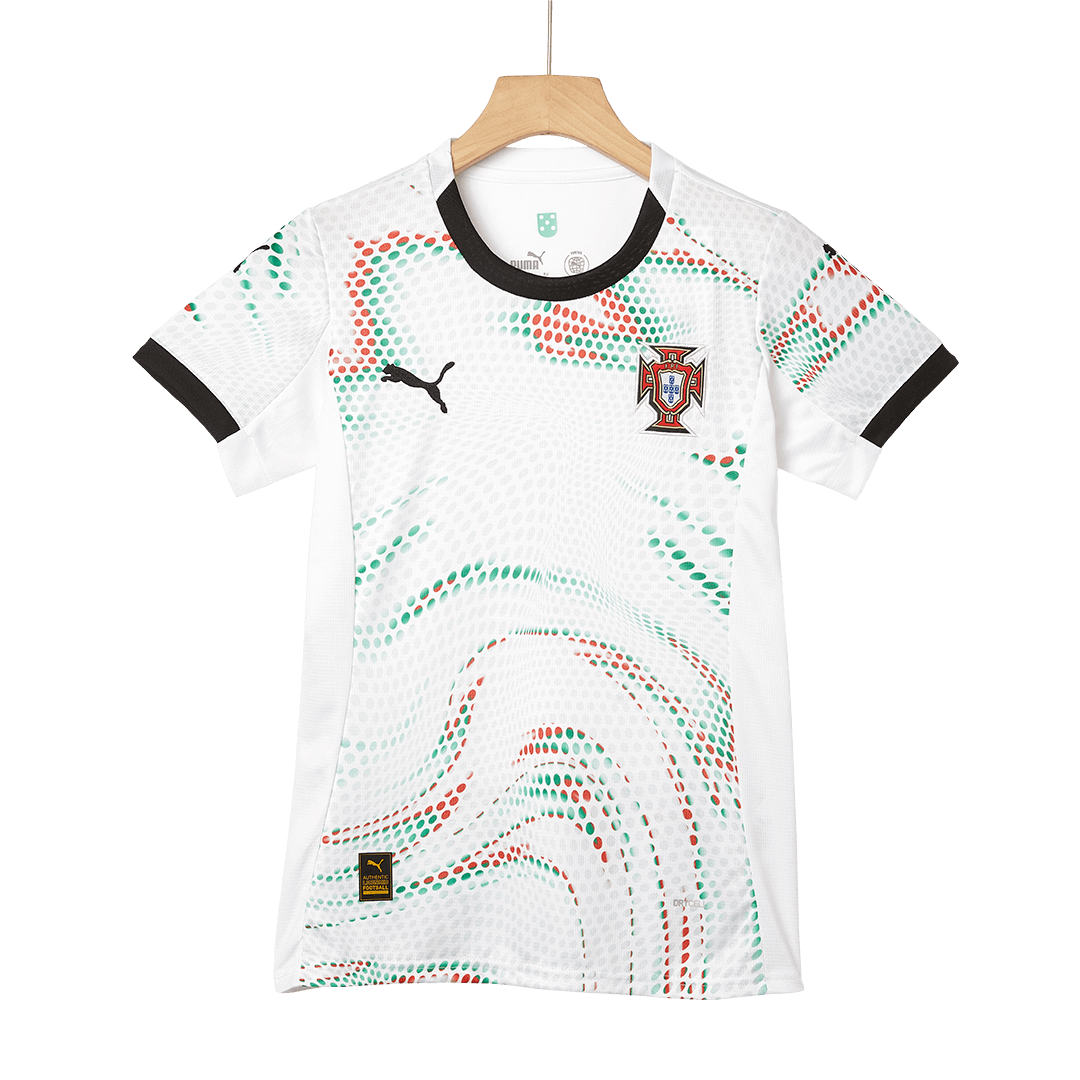 Maillot de football extérieur Portugal 2025 pour femme