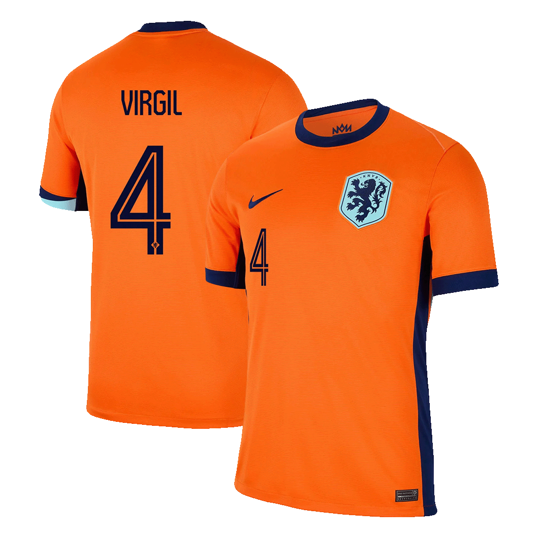 Maillot domicile Pays-Bas VIRGIL #4 EURO 2024