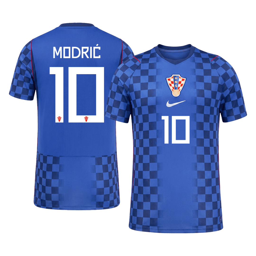 MODRIĆ #10 Player Version Croatia Away Soccer Jersey World Cup 2026 Blue