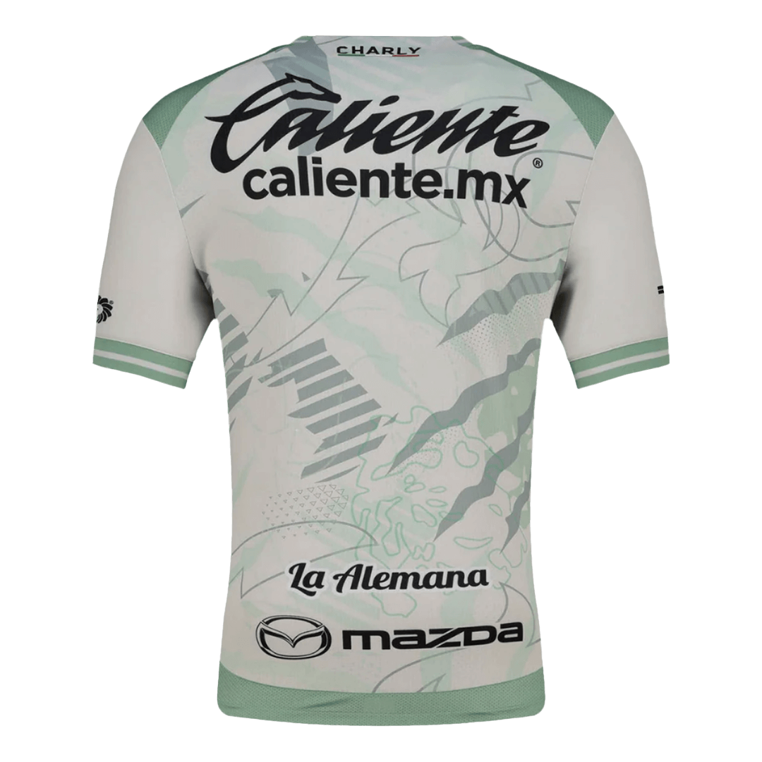 Club León Away Soccer Jersey 25/26 Green&White