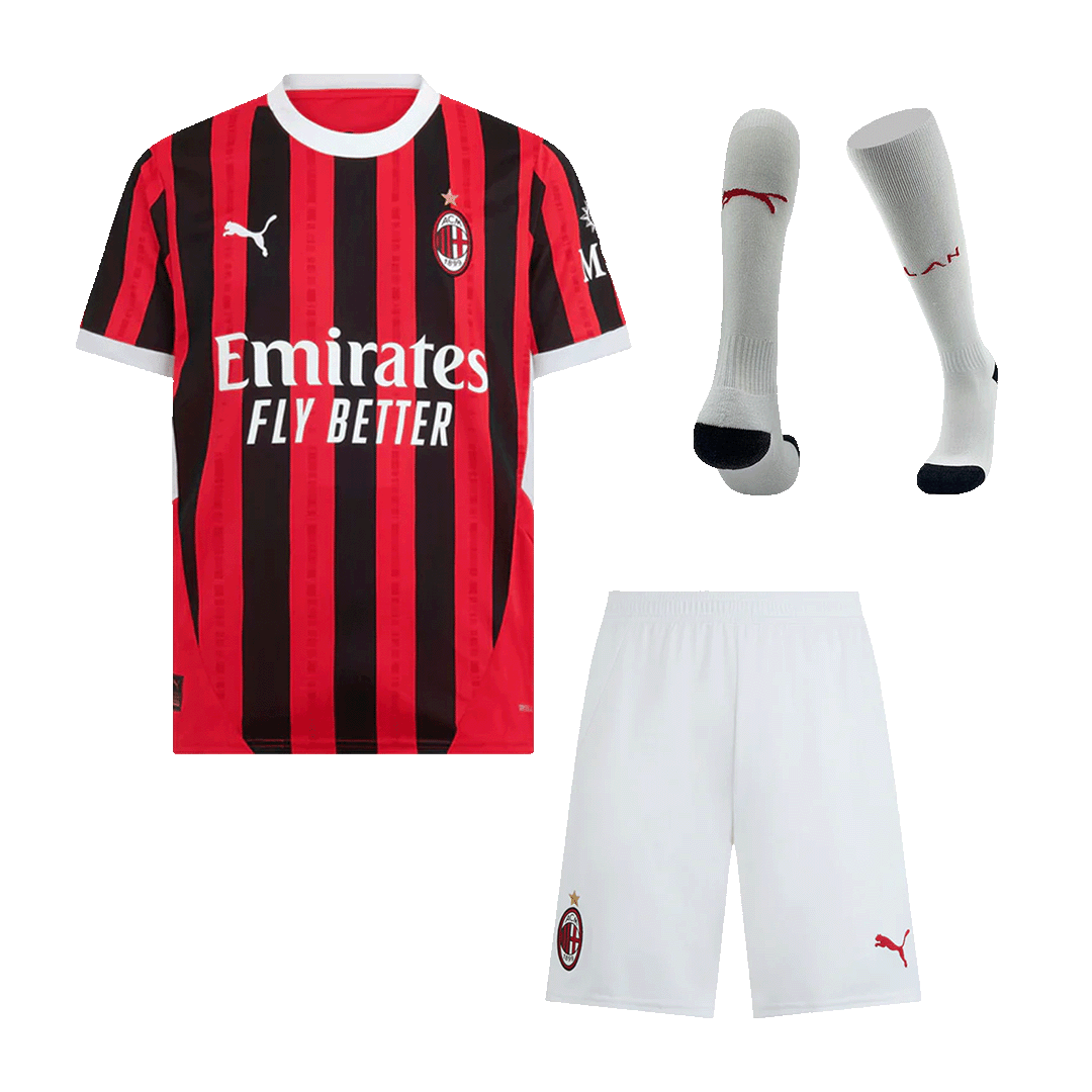 Maillot domicile AC Milan 2024/25 (maillot, short, chaussettes)