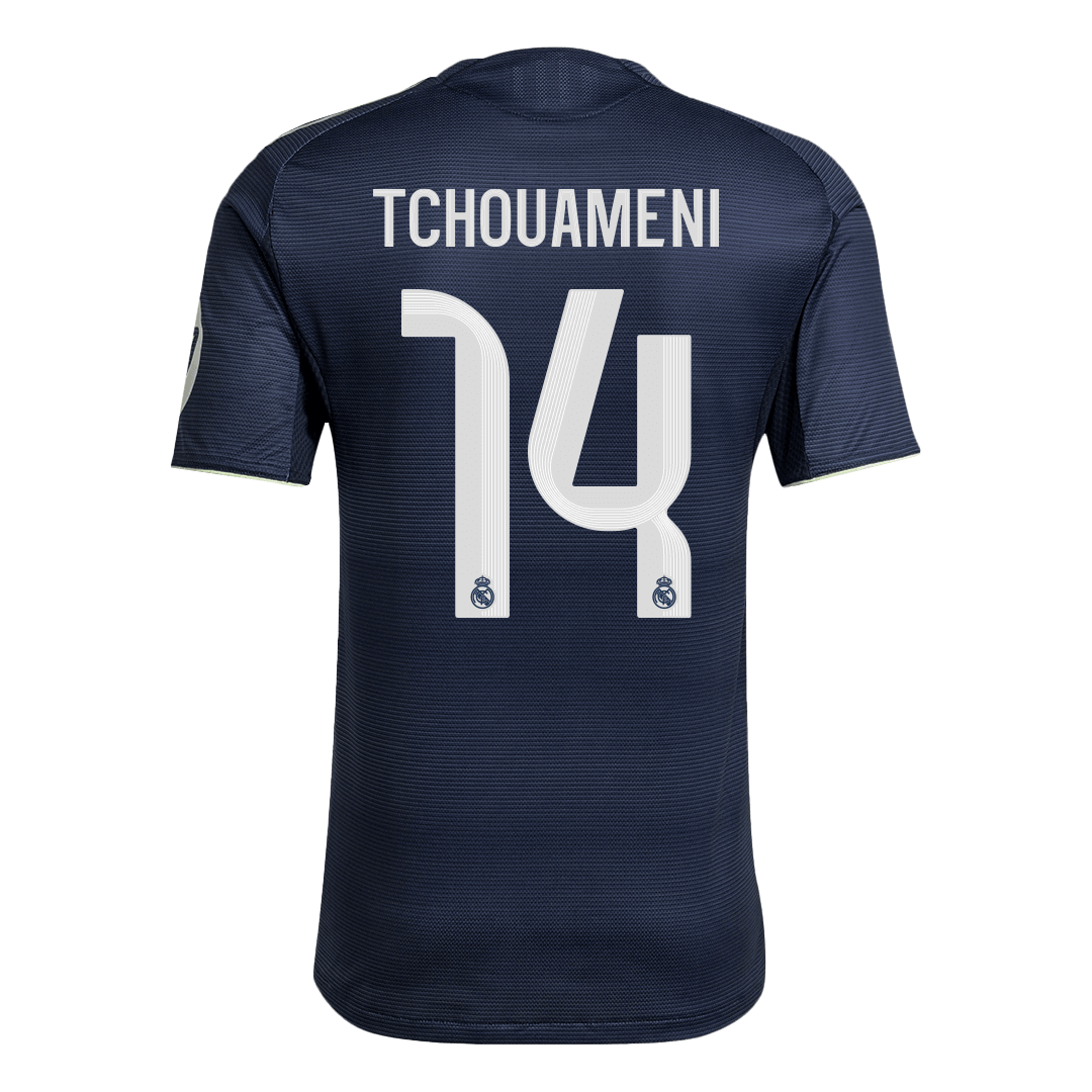TCHOUAMENI #14 Authentic Real Madrid Away Soccer Jersey 2025/26 Navy