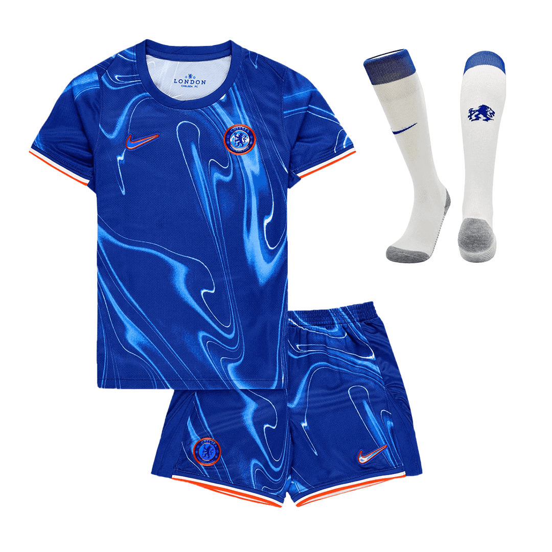 Maillot domicile Chelsea 2024/25 pour enfant (maillot, short, chaussettes)