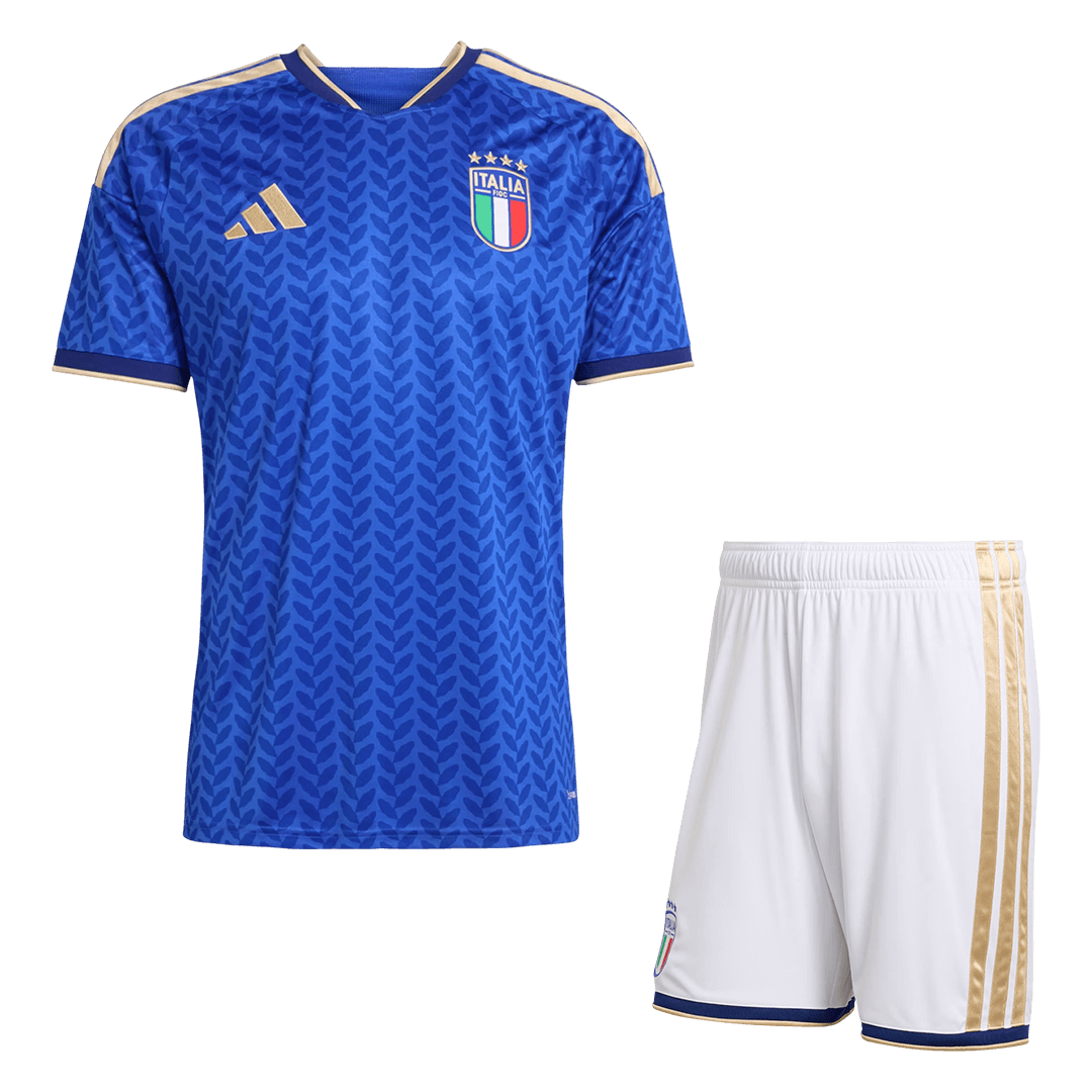 Italy Home Soccer Jersey Kit(Jersey+Shorts) World Cup 2026 Blue