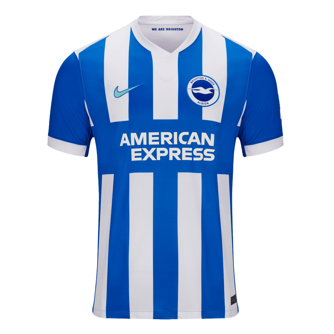 Brighton & Hove Albion Home Soccer Jersey 25/26 White&Blue