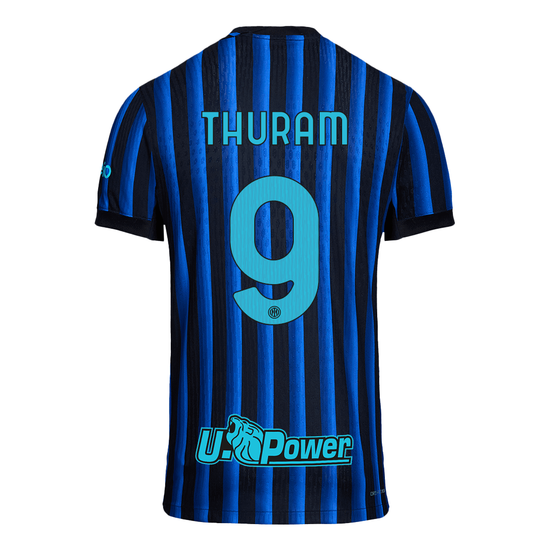 THURAM #9 Authentic Inter Milan Home Soccer Jersey 2025/26 Blue&Black