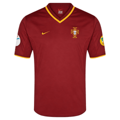 Men Retro Fan Version 2000 Portugal Home Soccer Jersey Red