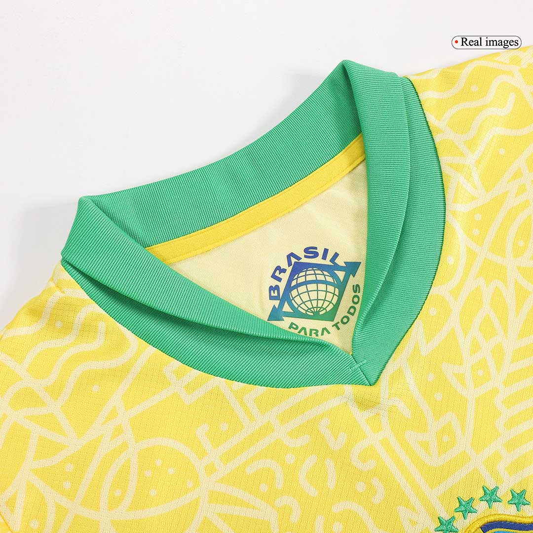 Maillot domicile Brésil Copa America 2024 pour enfant (maillot + short)