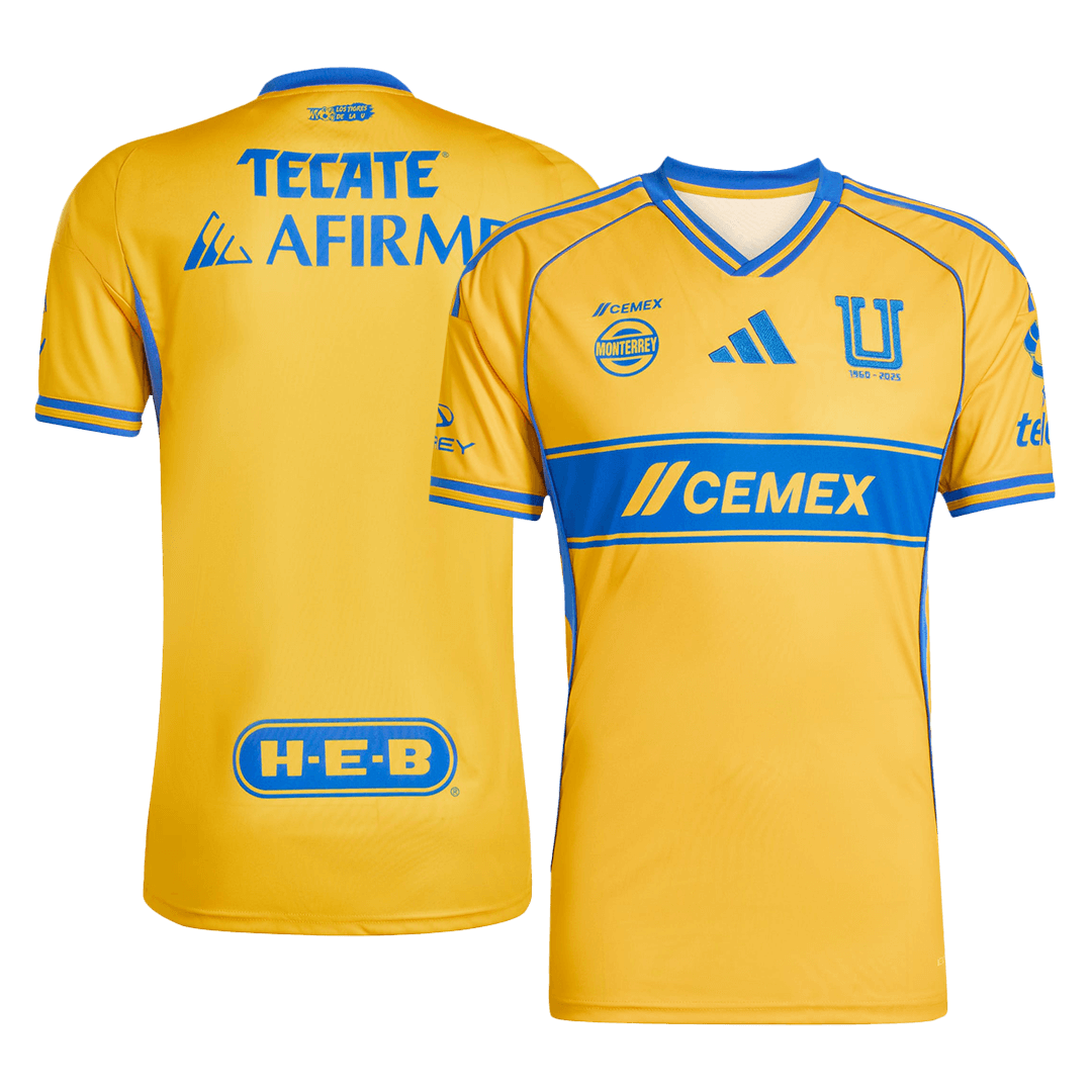 Tigres UANL Home Soccer Jersey 25/26 Yellow
